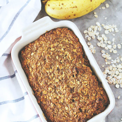 Receta: Panque de avena y plátano