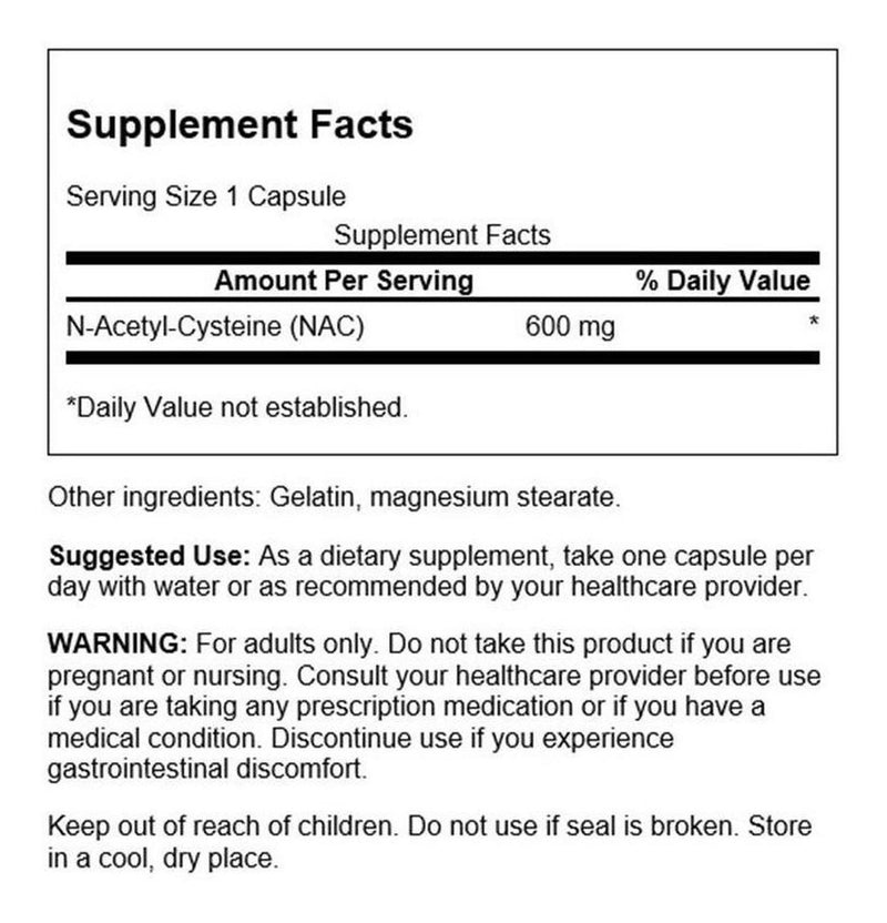 Nac N-acetyl Cysteine