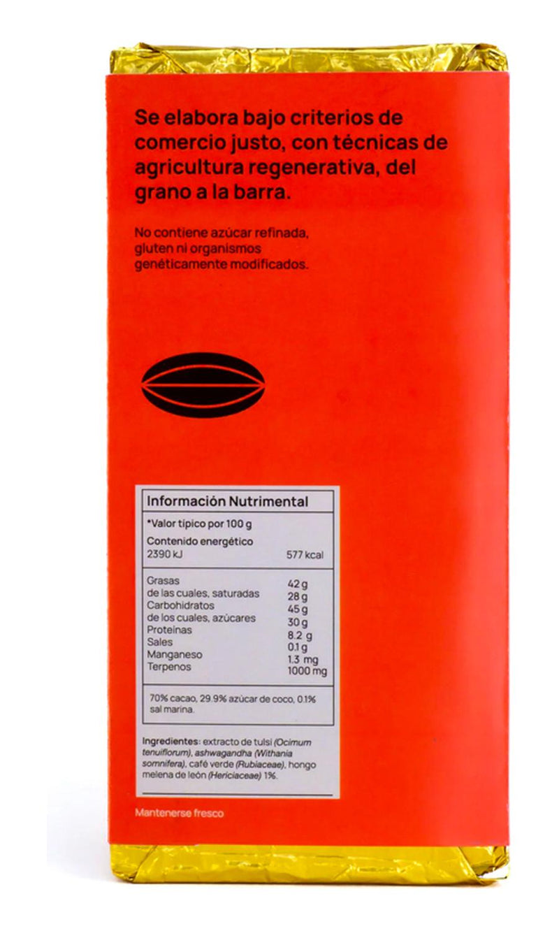 Chocolate con Adaptógenos Brain On