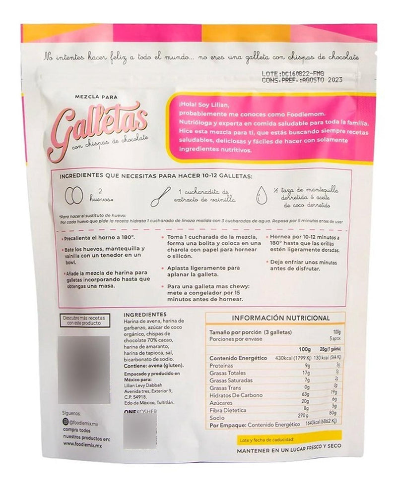 Harina para Galletas con Chispas de Chocolate