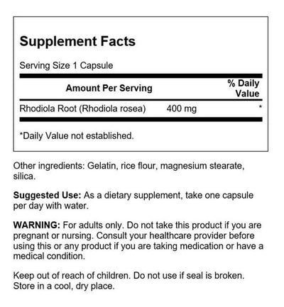 Rhodiola Rosea Swanson